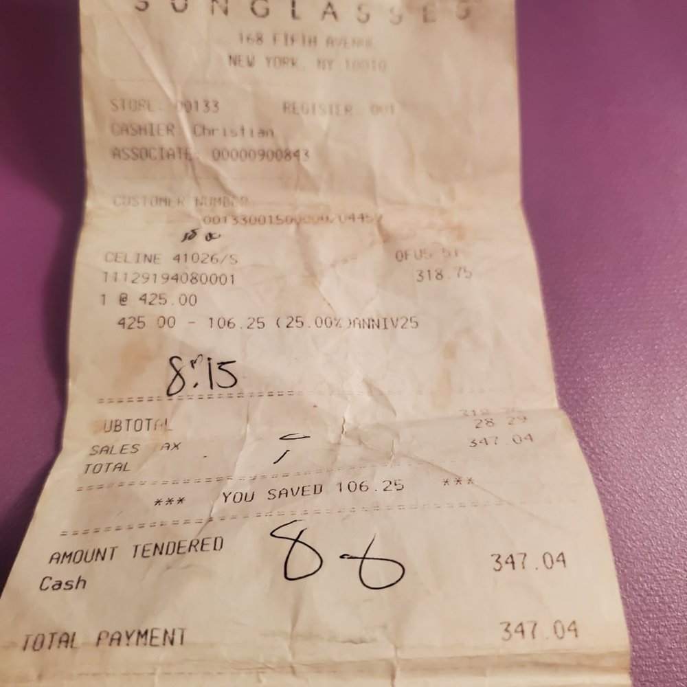 Celine Flattop Two-Tone Shield Sunglasses - Picture 5 of 5